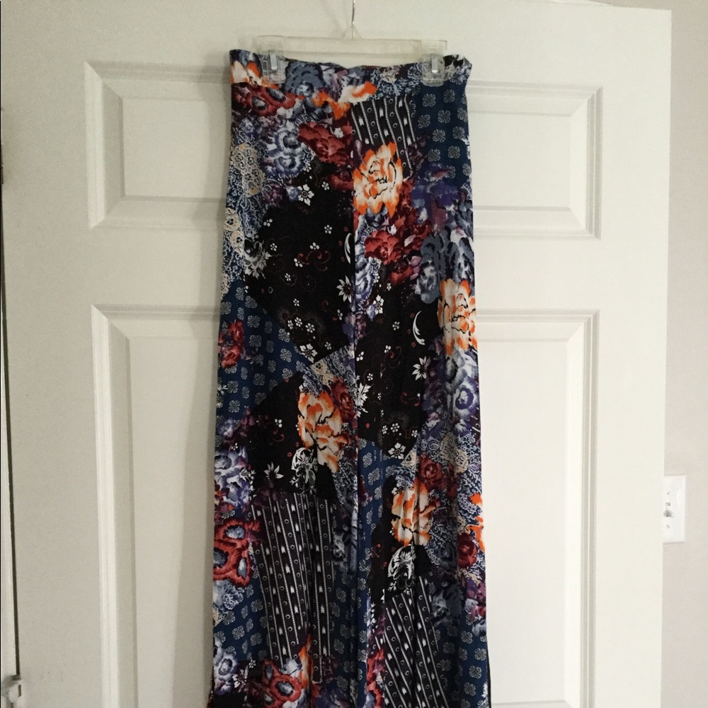 Jaase Flowy Multicolored Patterned Boho Pants
